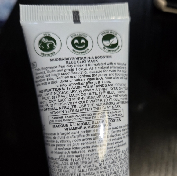 NWT Mudmasky Vitamin A Booster Blue Clay Mask - Picture 4 of 8